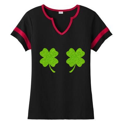 Shamrock Censors Boobs Ladies Halftime Notch Neck Tee