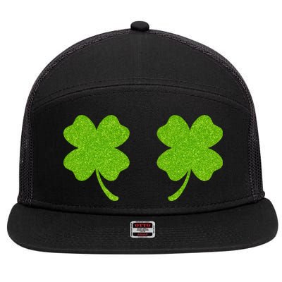 Shamrock Censors Boobs 7 Panel Mesh Trucker Snapback Hat