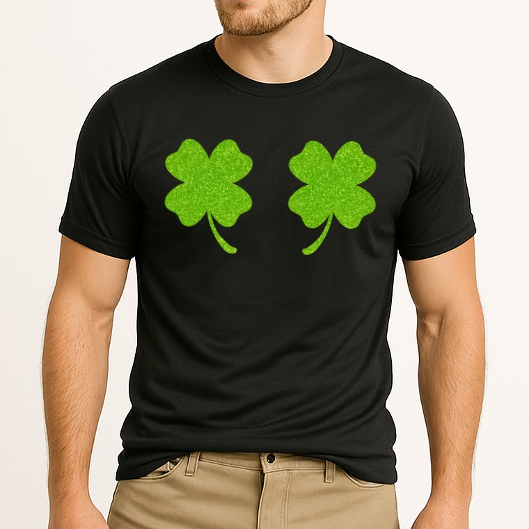 Shamrock Censors Boobs Cooling Performance Crew T-Shirt