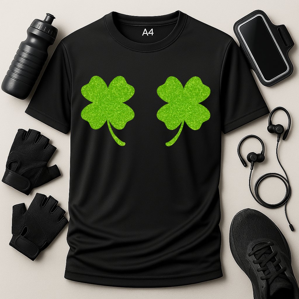 Shamrock Censors Boobs Cooling Performance Crew T-Shirt