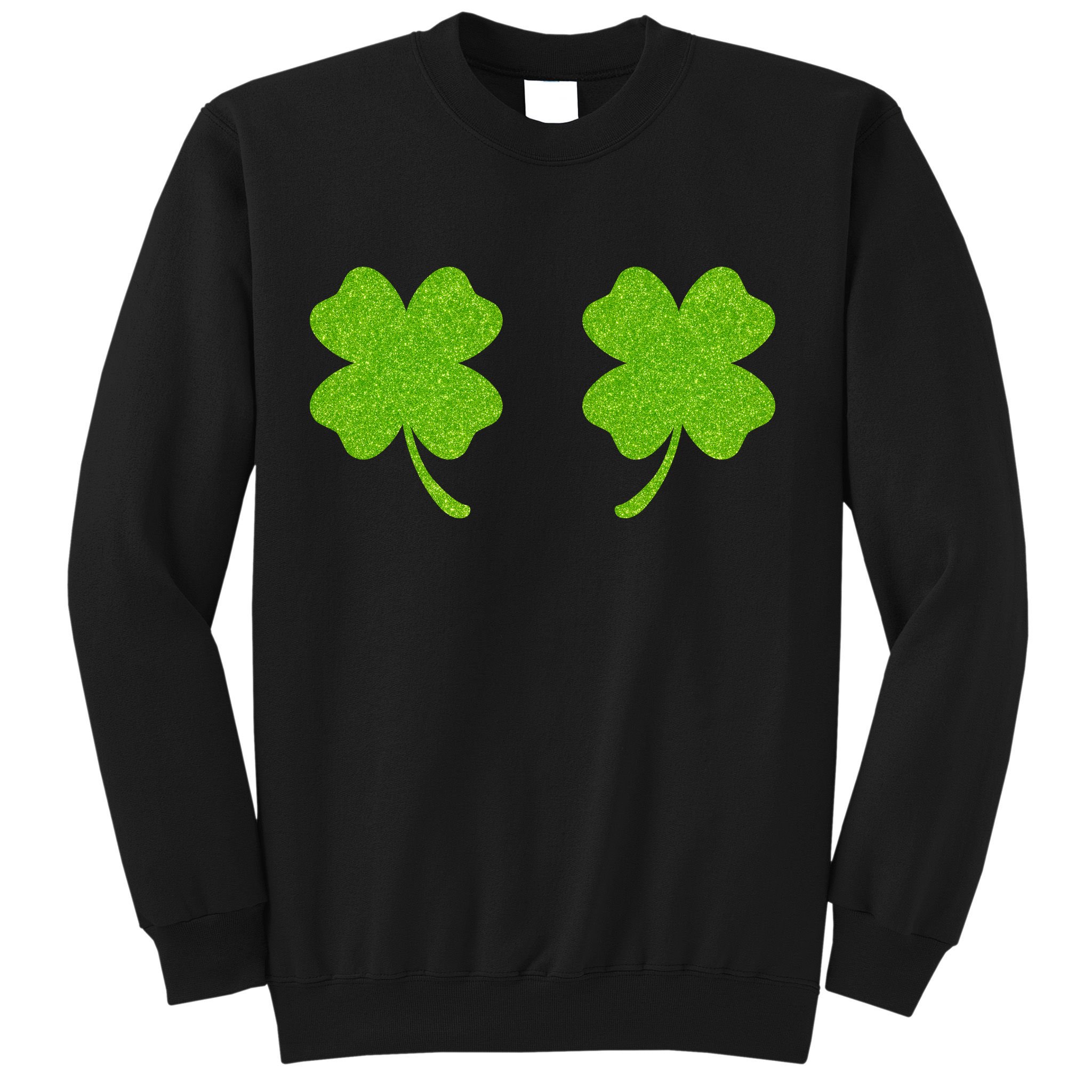 Shamrock Censors Boobs Sweatshirt