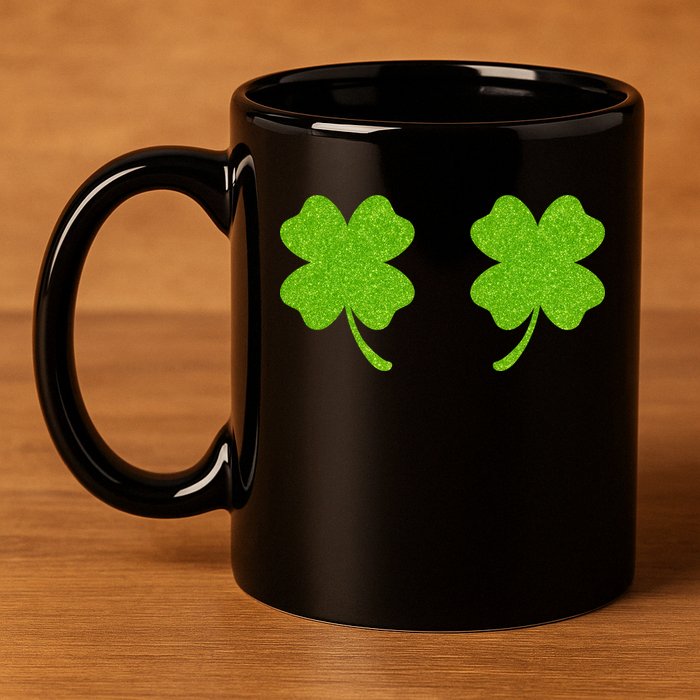 Shamrock Censors Boobs 11oz C Handle Ceramic Mug