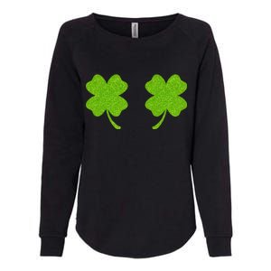 Shamrock Censors Boobs Womens California Wash Sweatshirt