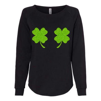 Shamrock Censors Boobs Womens California Wash Sweatshirt