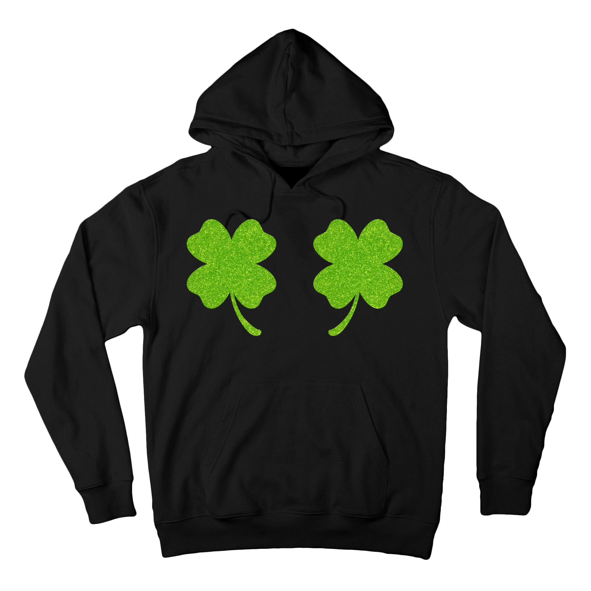 Shamrock Censors Boobs Tall Hoodie