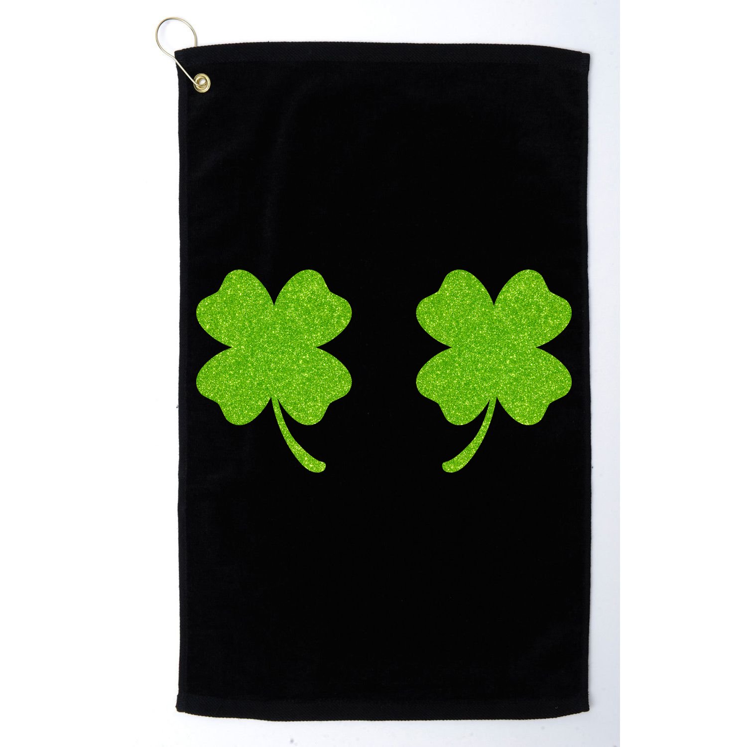 Shamrock Censors Boobs Golf Towel