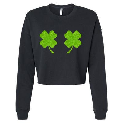 Shamrock Censors Boobs Cropped Pullover Crew