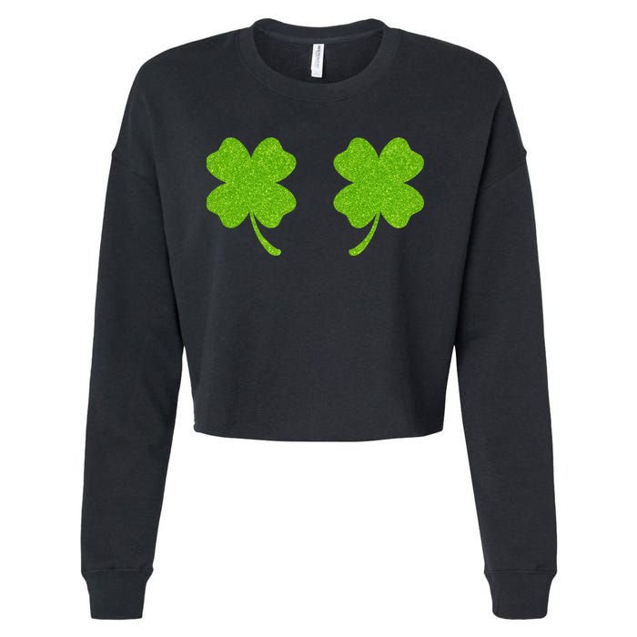 Shamrock Censors Boobs Cropped Pullover Crew