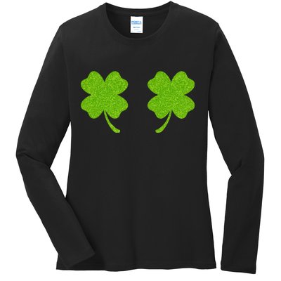 Shamrock Censors Boobs Ladies Long Sleeve Shirt