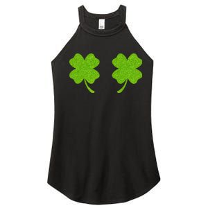 Shamrock Censors Boobs Women's Perfect Tri Rocker Tank