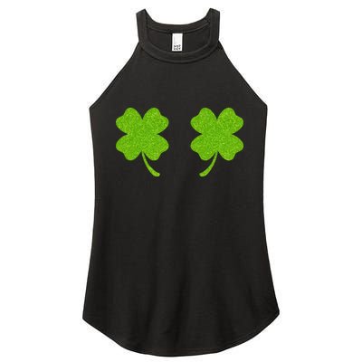 Shamrock Censors Boobs Women’s Perfect Tri Rocker Tank