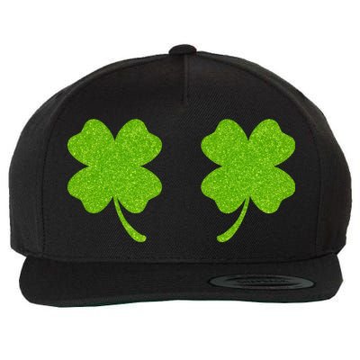 Shamrock Censors Boobs Wool Snapback Cap