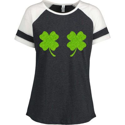 Shamrock Censors Boobs Enza Ladies Jersey Colorblock Tee