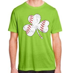 Shamrock Clover Leaf Baseball Adult ChromaSoft Performance T-Shirt