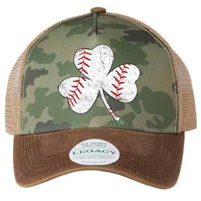 Shamrock Clover Leaf Baseball Legacy Tie Dye Trucker Hat