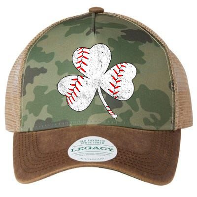 Shamrock Clover Leaf Baseball Legacy Tie Dye Trucker Hat