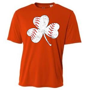 Shamrock Clover Leaf Baseball Cooling Performance Crew T-Shirt