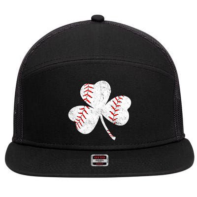 Shamrock Clover Leaf Baseball 7 Panel Mesh Trucker Snapback Hat