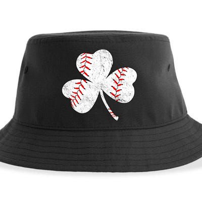 Shamrock Clover Leaf Baseball Sustainable Bucket Hat
