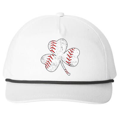 Shamrock Clover Leaf Baseball Snapback Five-Panel Rope Hat