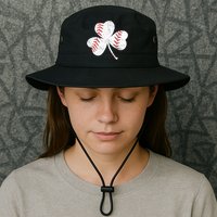 Shamrock Clover Leaf Baseball Bucket Hat