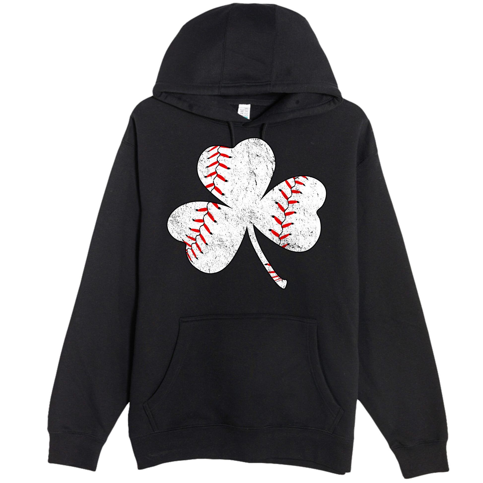 Shamrock Clover Leaf Baseball Premium Pullover Hoodie