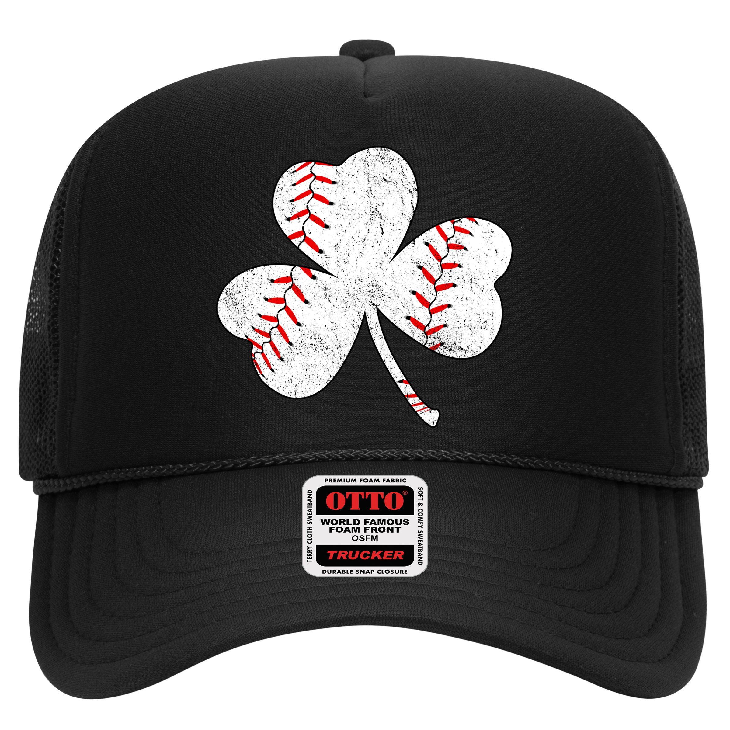 Shamrock Clover Leaf Baseball Trucker Hat