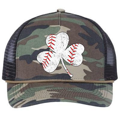 Shamrock Clover Leaf Baseball Retro Rope Trucker Hat Cap