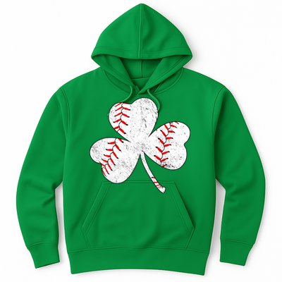 Shamrock Clover Leaf Baseball Hoodie