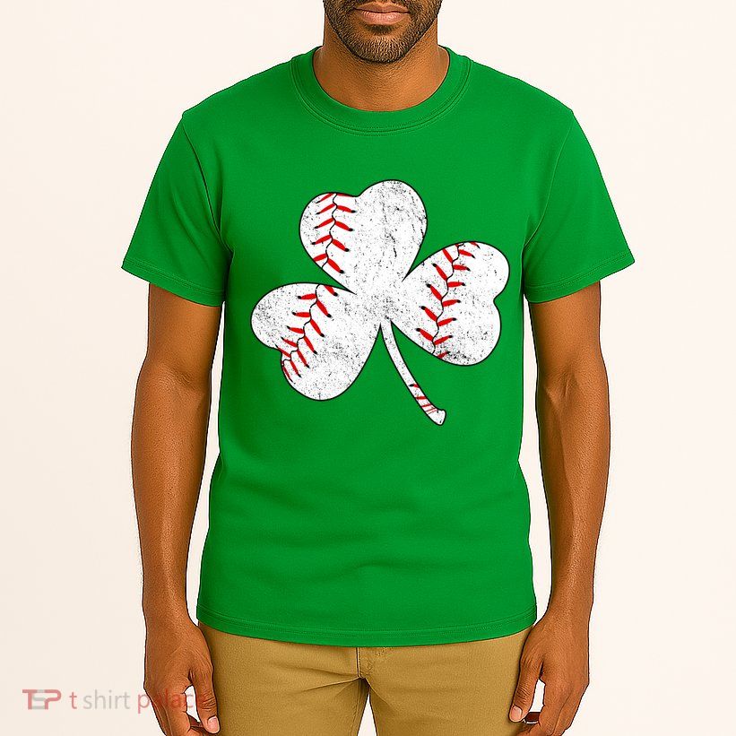 Shamrock Clover Leaf Baseball Tall T-Shirt