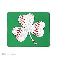 Shamrock Clover Leaf Baseball Mousepad