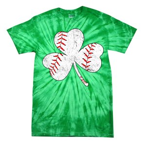 Shamrock Clover Leaf Baseball Tie-Dye T-Shirt