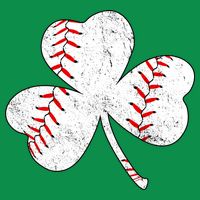 Shamrock Clover Leaf Baseball Women's V-Neck T-Shirt