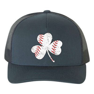 Shamrock Clover Leaf Baseball Yupoong Adult 5-Panel Trucker Hat