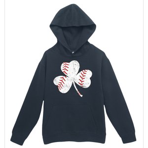 Shamrock Clover Leaf Baseball Urban Pullover Hoodie