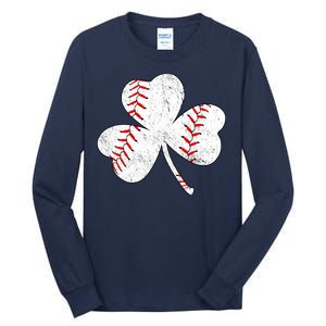 Shamrock Clover Leaf Baseball Tall Long Sleeve T-Shirt