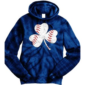 Shamrock Clover Leaf Baseball Tie Dye Hoodie