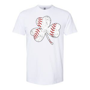 Shamrock Clover Leaf Baseball Softstyle CVC T-Shirt