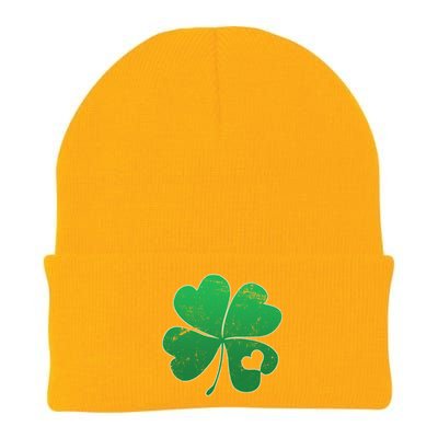 Shamrock Heart Knit Cap Winter Beanie