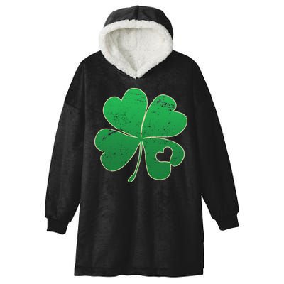 Shamrock Heart Hooded Wearable Blanket