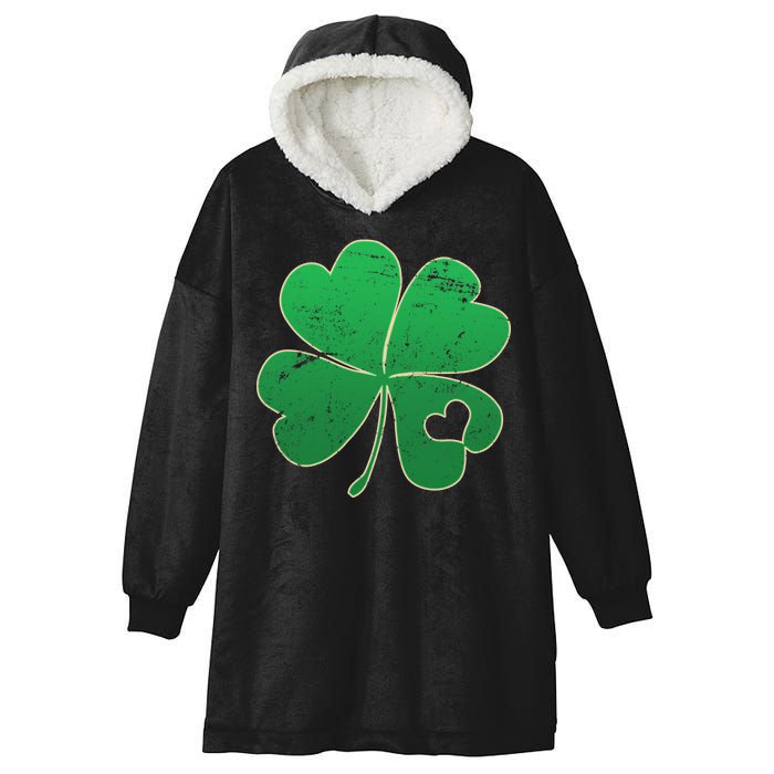 Shamrock Heart Hooded Wearable Blanket