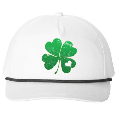 Shamrock Heart Snapback Five-Panel Rope Hat