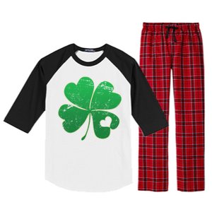 Shamrock Heart Raglan Sleeve Pajama Set