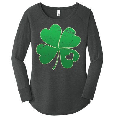 Shamrock Heart Women's Perfect Tri Tunic Long Sleeve Shirt