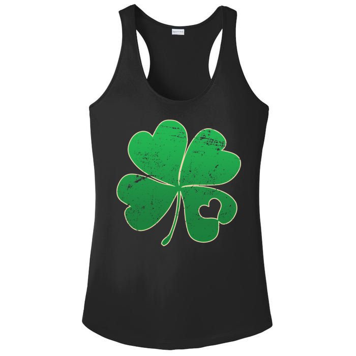 Shamrock Heart Ladies PosiCharge Competitor Racerback Tank