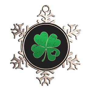 Shamrock Heart Metallic Star Ornament