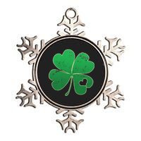 Shamrock Heart Metallic Star Ornament