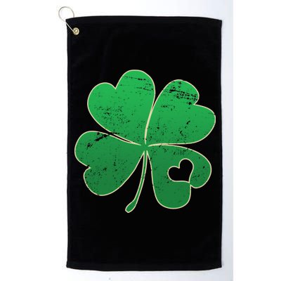 Shamrock Heart Platinum Collection Golf Towel