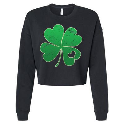 Shamrock Heart Cropped Pullover Crew