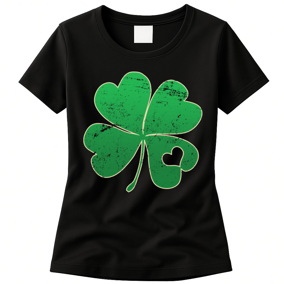 Shamrock Heart Womens T-Shirt